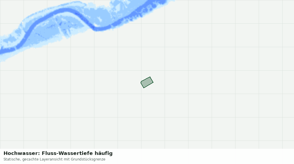 Statische Kartenansicht: Hochwasser: Fluss-Wassertiefe häufig
