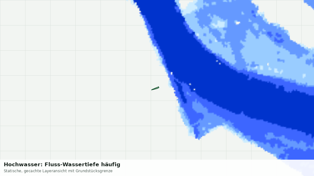 Statische Kartenansicht: Hochwasser: Fluss-Wassertiefe häufig