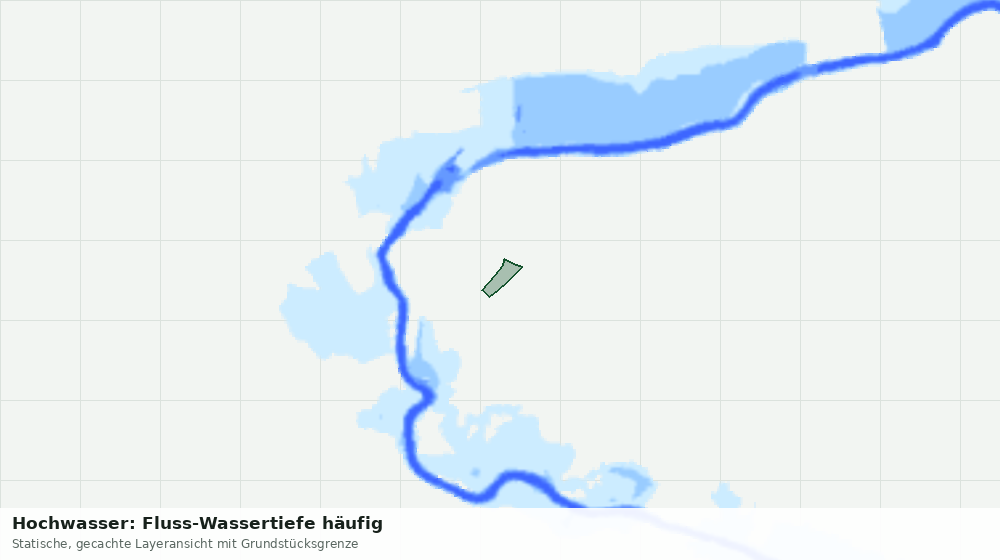 Statische Kartenansicht: Hochwasser: Fluss-Wassertiefe häufig