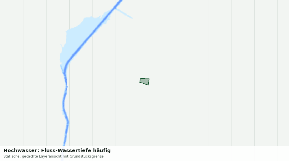 Statische Kartenansicht: Hochwasser: Fluss-Wassertiefe häufig