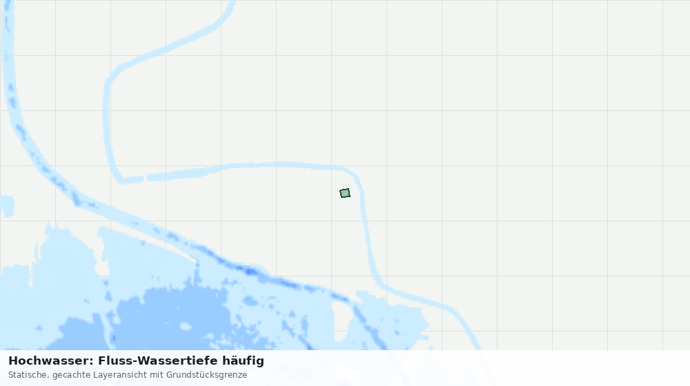 Statische Kartenansicht: Hochwasser: Fluss-Wassertiefe häufig