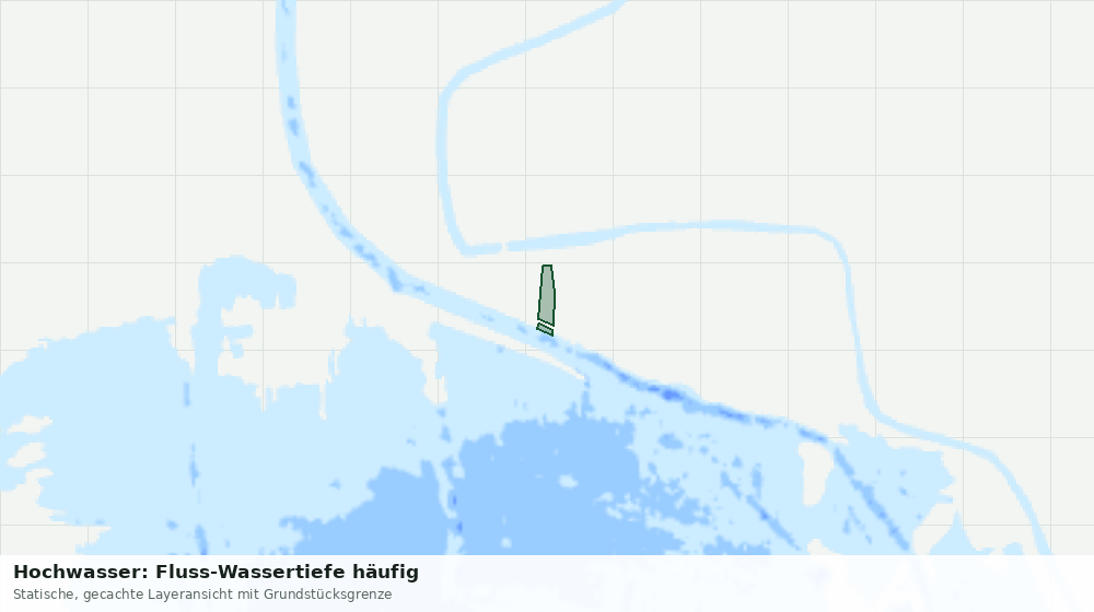 Statische Kartenansicht: Hochwasser: Fluss-Wassertiefe häufig