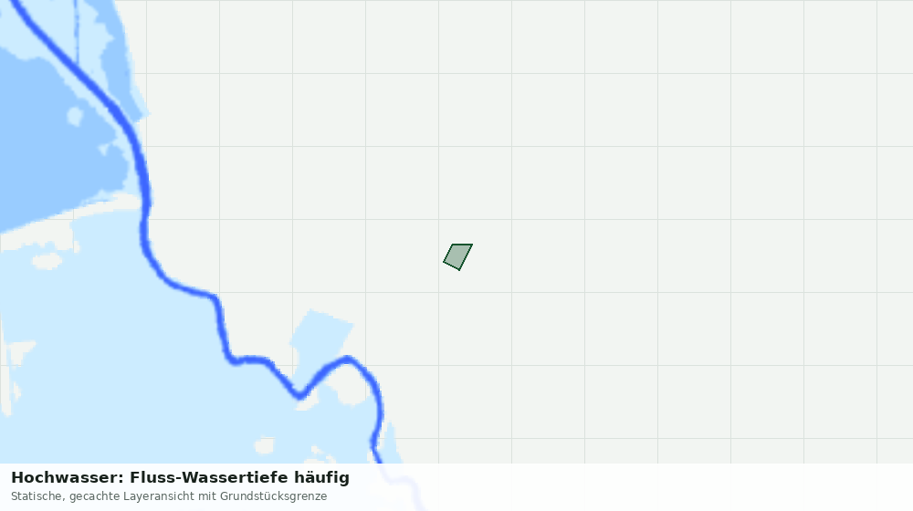 Statische Kartenansicht: Hochwasser: Fluss-Wassertiefe häufig