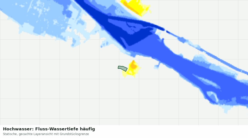 Statische Kartenansicht: Hochwasser: Fluss-Wassertiefe häufig