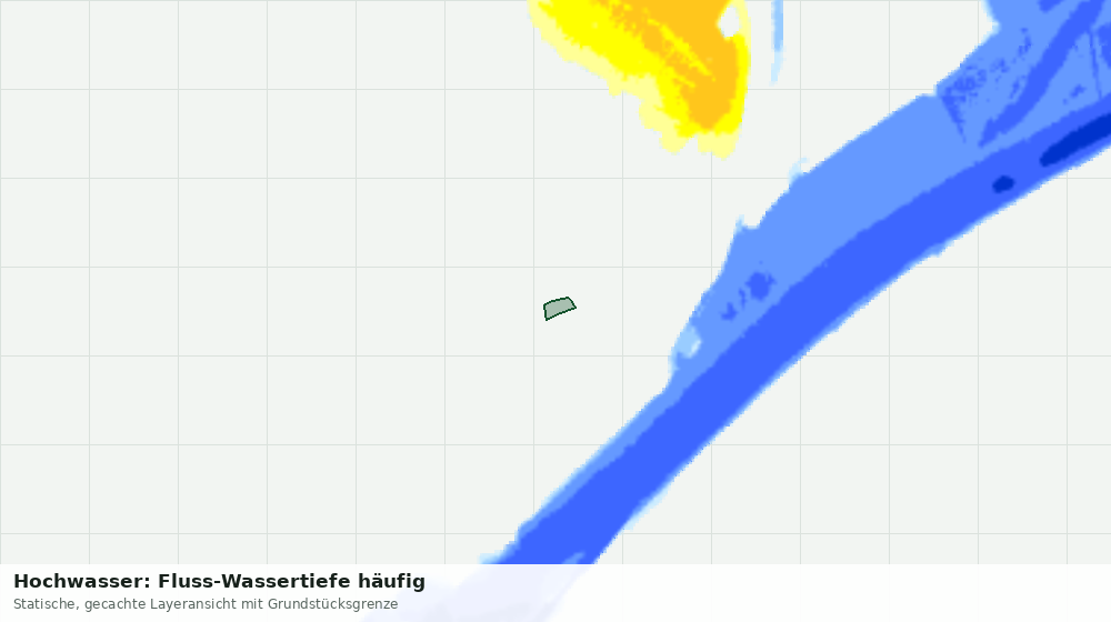 Statische Kartenansicht: Hochwasser: Fluss-Wassertiefe häufig