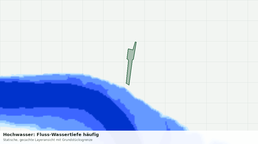 Statische Kartenansicht: Hochwasser: Fluss-Wassertiefe häufig