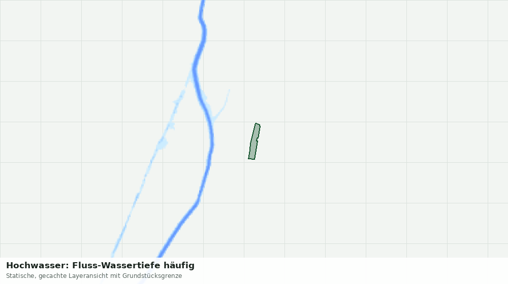 Statische Kartenansicht: Hochwasser: Fluss-Wassertiefe häufig