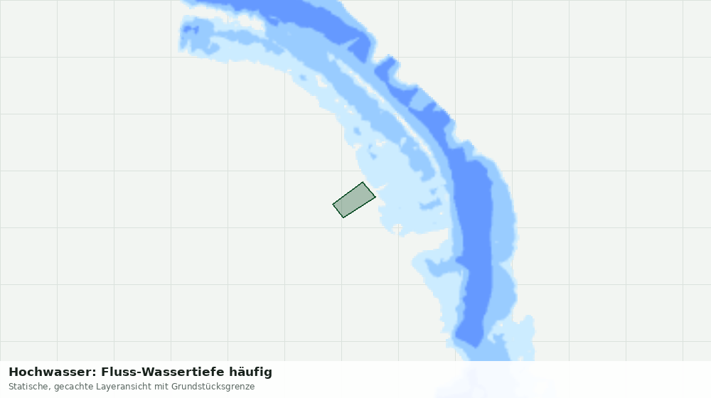 Statische Kartenansicht: Hochwasser: Fluss-Wassertiefe häufig