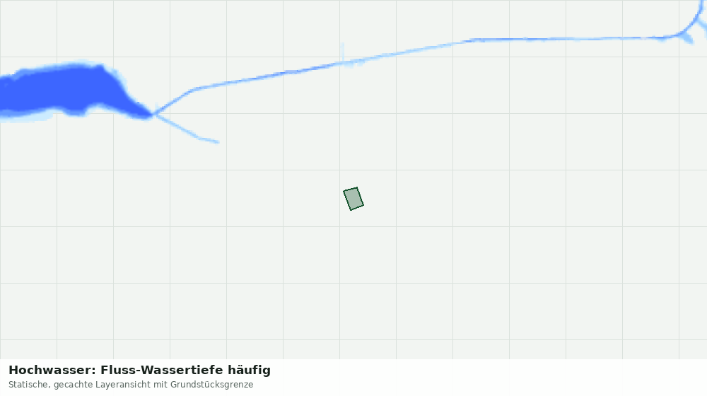 Statische Kartenansicht: Hochwasser: Fluss-Wassertiefe häufig