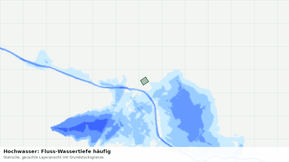 Statische Kartenansicht: Hochwasser: Fluss-Wassertiefe häufig
