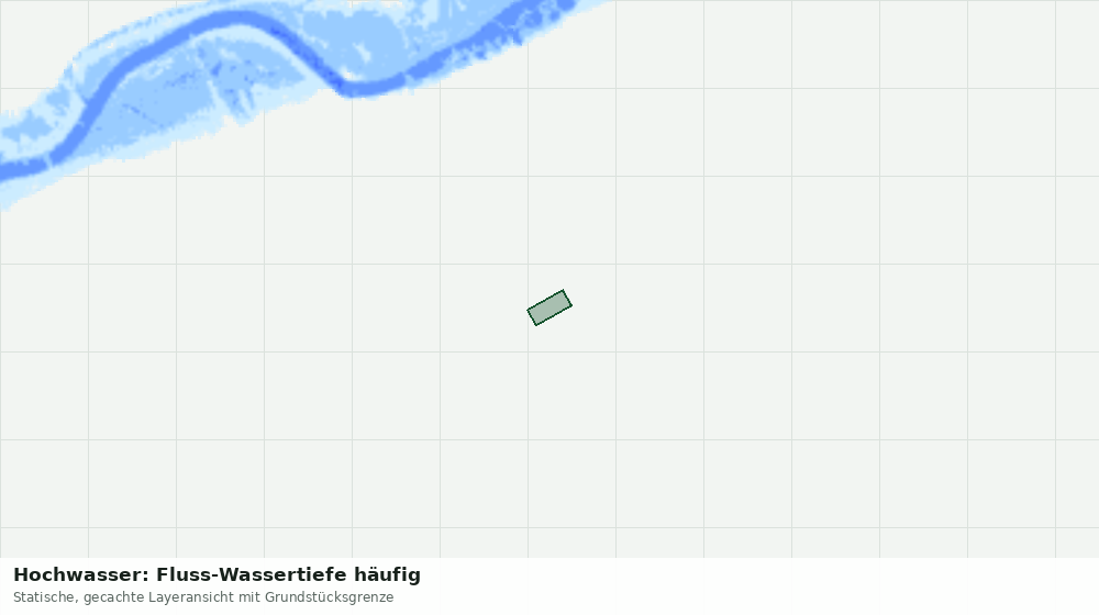 Statische Kartenansicht: Hochwasser: Fluss-Wassertiefe häufig