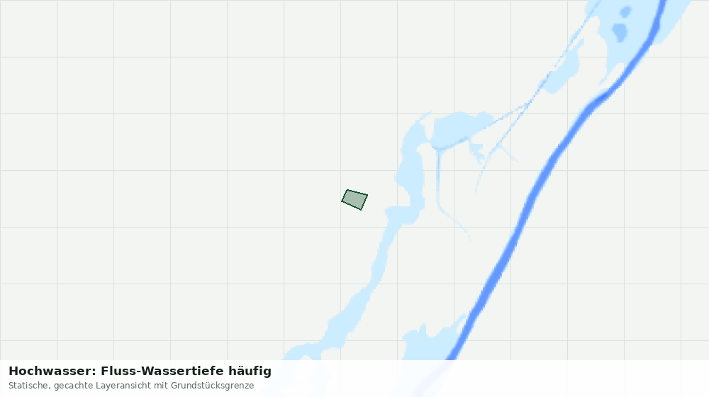Statische Kartenansicht: Hochwasser: Fluss-Wassertiefe häufig