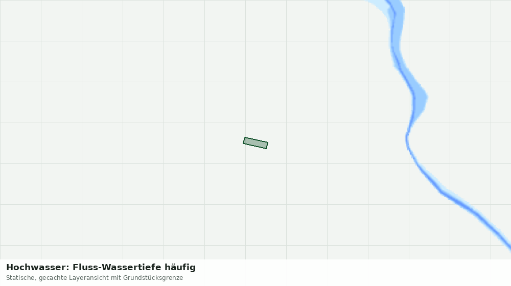 Statische Kartenansicht: Hochwasser: Fluss-Wassertiefe häufig