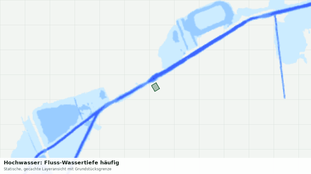 Statische Kartenansicht: Hochwasser: Fluss-Wassertiefe häufig