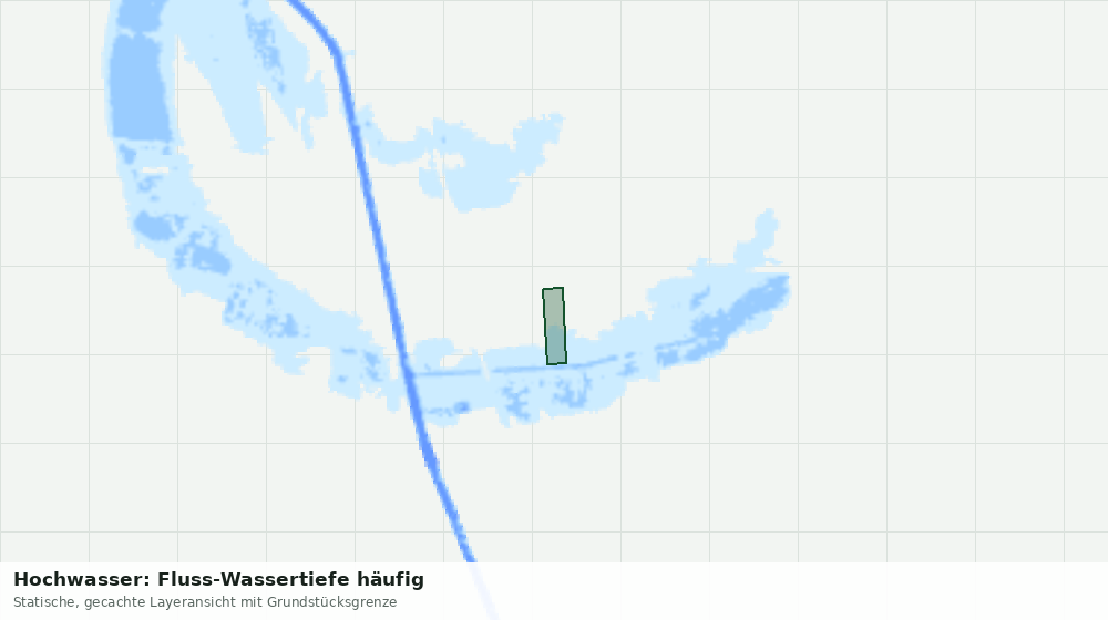 Statische Kartenansicht: Hochwasser: Fluss-Wassertiefe häufig