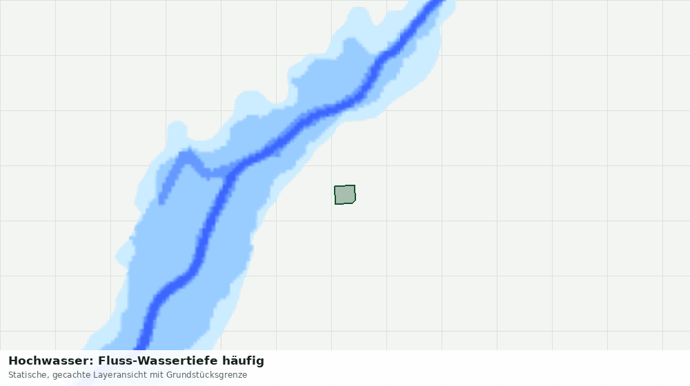 Statische Kartenansicht: Hochwasser: Fluss-Wassertiefe häufig