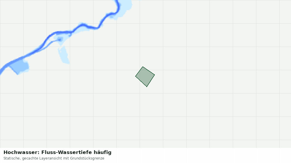 Statische Kartenansicht: Hochwasser: Fluss-Wassertiefe häufig