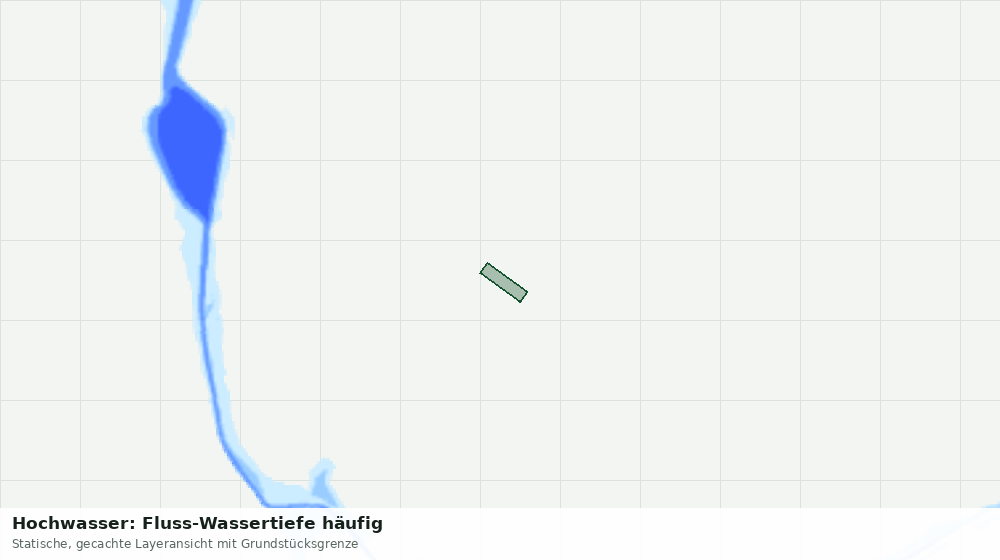 Statische Kartenansicht: Hochwasser: Fluss-Wassertiefe häufig