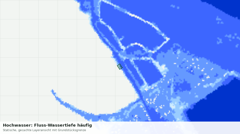 Statische Kartenansicht: Hochwasser: Fluss-Wassertiefe häufig