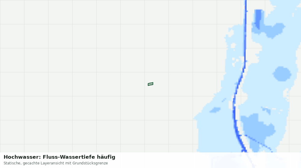 Statische Kartenansicht: Hochwasser: Fluss-Wassertiefe häufig
