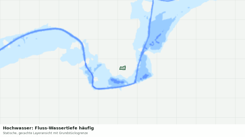 Statische Kartenansicht: Hochwasser: Fluss-Wassertiefe häufig