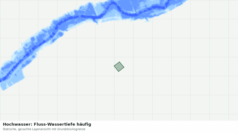Statische Kartenansicht: Hochwasser: Fluss-Wassertiefe häufig
