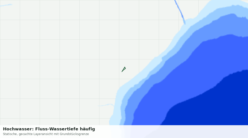 Statische Kartenansicht: Hochwasser: Fluss-Wassertiefe häufig