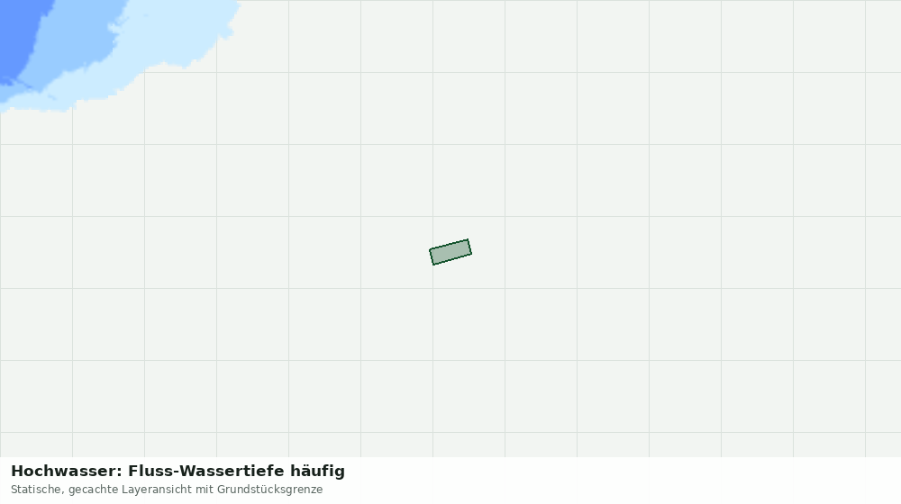 Statische Kartenansicht: Hochwasser: Fluss-Wassertiefe häufig