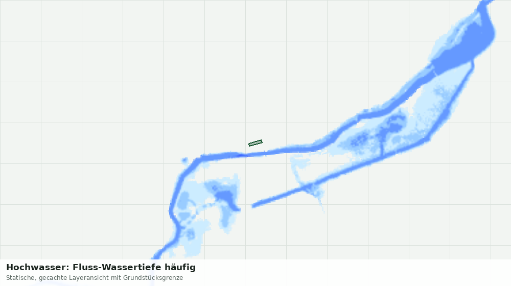 Statische Kartenansicht: Hochwasser: Fluss-Wassertiefe häufig