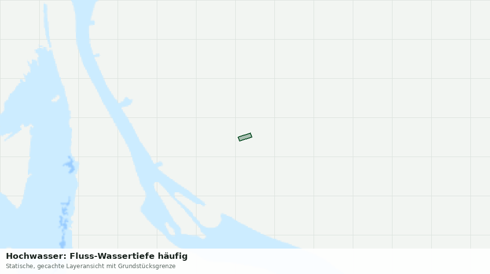Statische Kartenansicht: Hochwasser: Fluss-Wassertiefe häufig