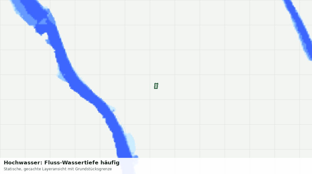 Statische Kartenansicht: Hochwasser: Fluss-Wassertiefe häufig