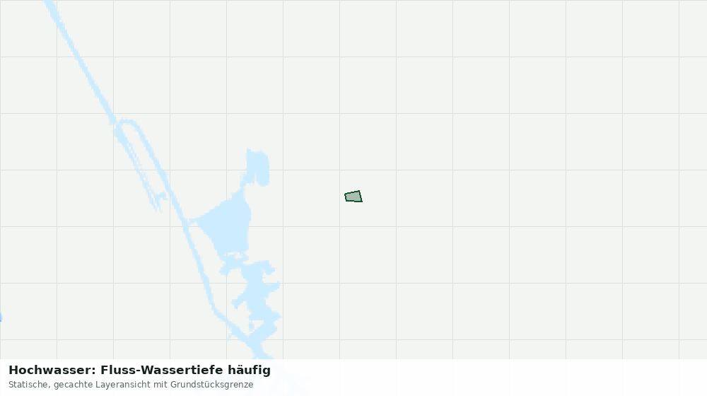 Statische Kartenansicht: Hochwasser: Fluss-Wassertiefe häufig