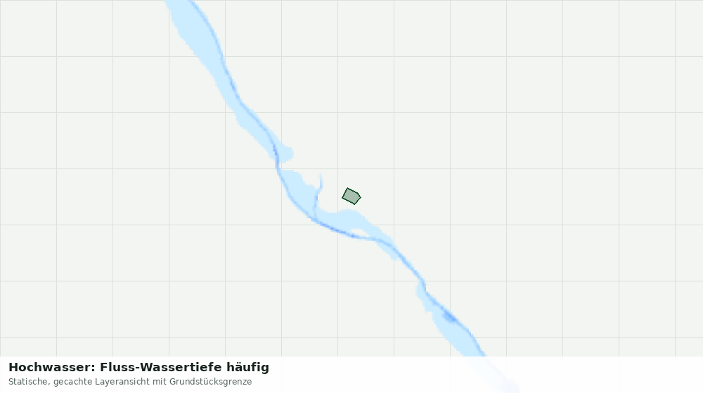 Statische Kartenansicht: Hochwasser: Fluss-Wassertiefe häufig