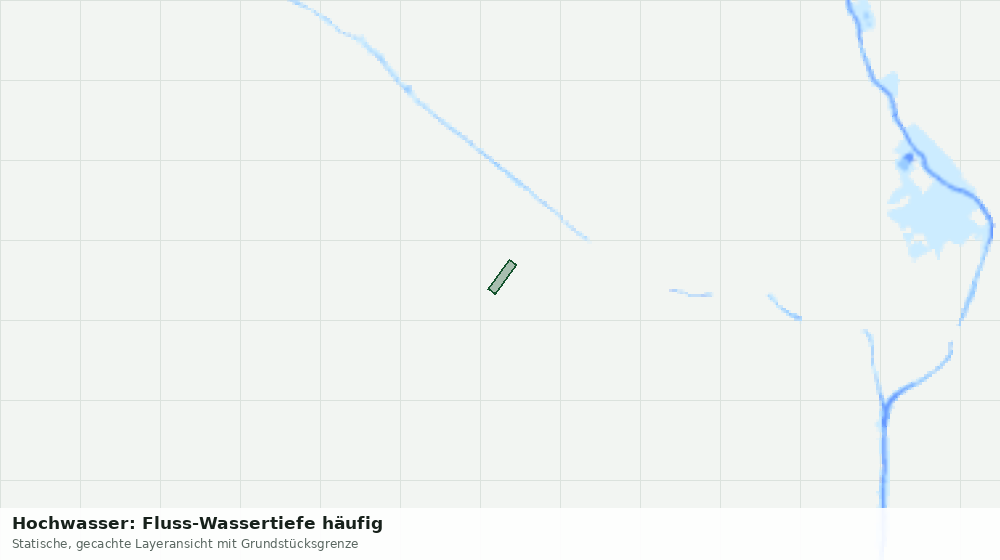Statische Kartenansicht: Hochwasser: Fluss-Wassertiefe häufig