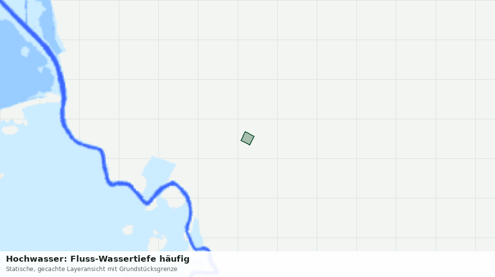 Statische Kartenansicht: Hochwasser: Fluss-Wassertiefe häufig