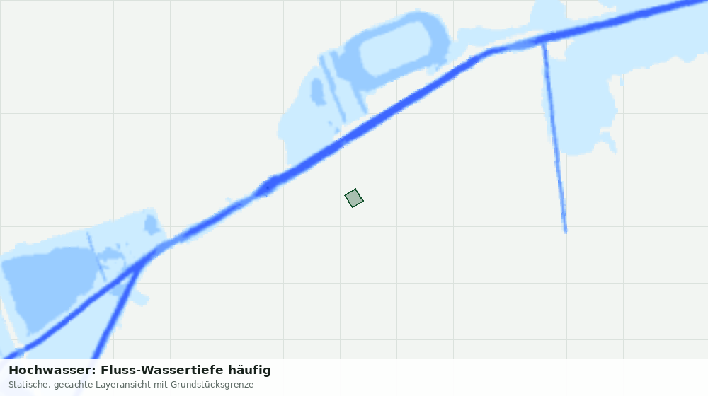 Statische Kartenansicht: Hochwasser: Fluss-Wassertiefe häufig