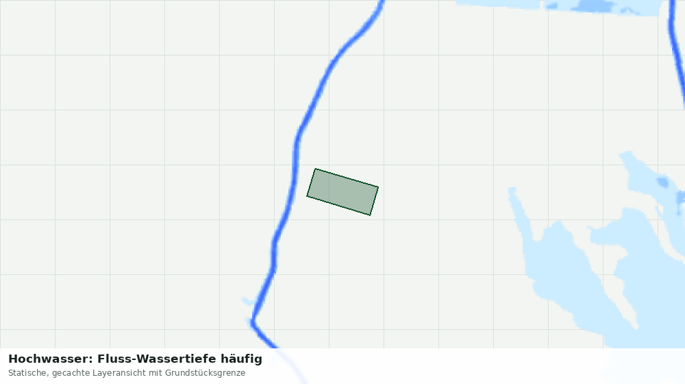 Statische Kartenansicht: Hochwasser: Fluss-Wassertiefe häufig