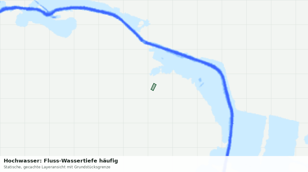 Statische Kartenansicht: Hochwasser: Fluss-Wassertiefe häufig