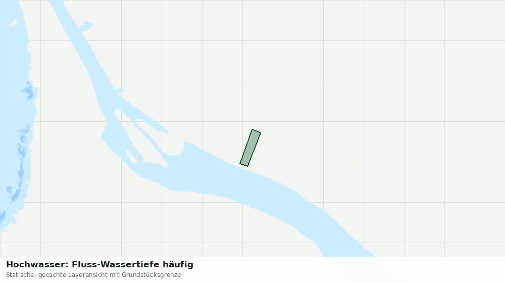 Statische Kartenansicht: Hochwasser: Fluss-Wassertiefe häufig