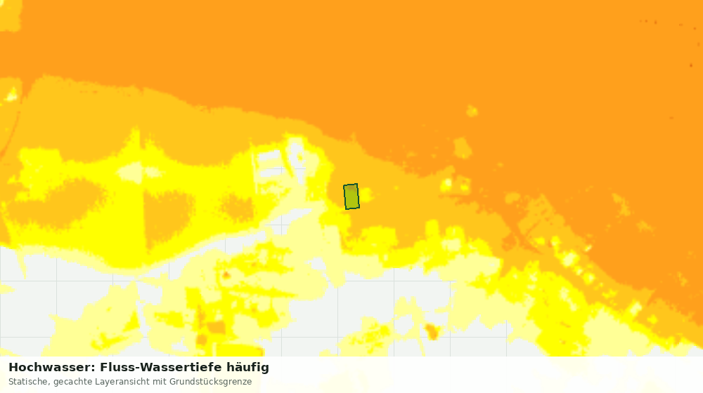 Statische Kartenansicht: Hochwasser: Fluss-Wassertiefe häufig