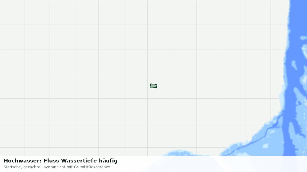 Statische Kartenansicht: Hochwasser: Fluss-Wassertiefe häufig