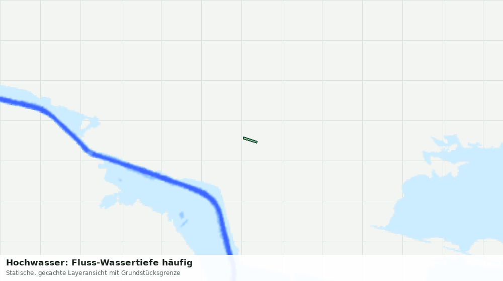Statische Kartenansicht: Hochwasser: Fluss-Wassertiefe häufig