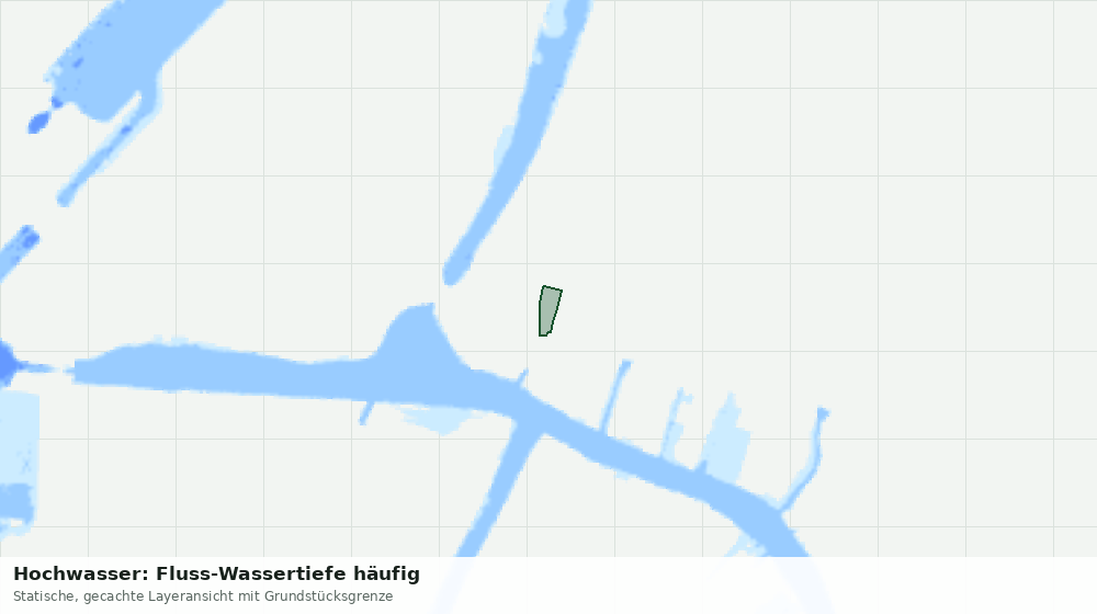 Statische Kartenansicht: Hochwasser: Fluss-Wassertiefe häufig