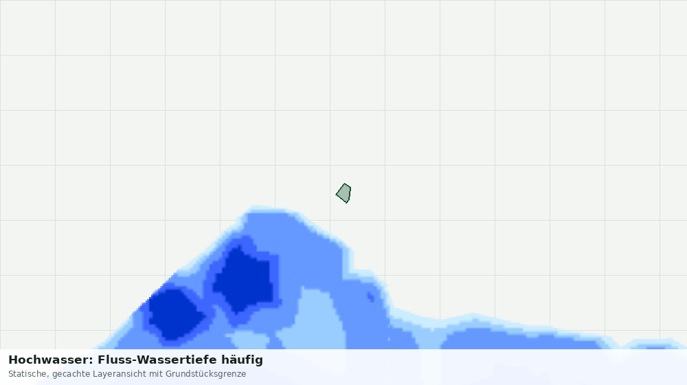 Statische Kartenansicht: Hochwasser: Fluss-Wassertiefe häufig