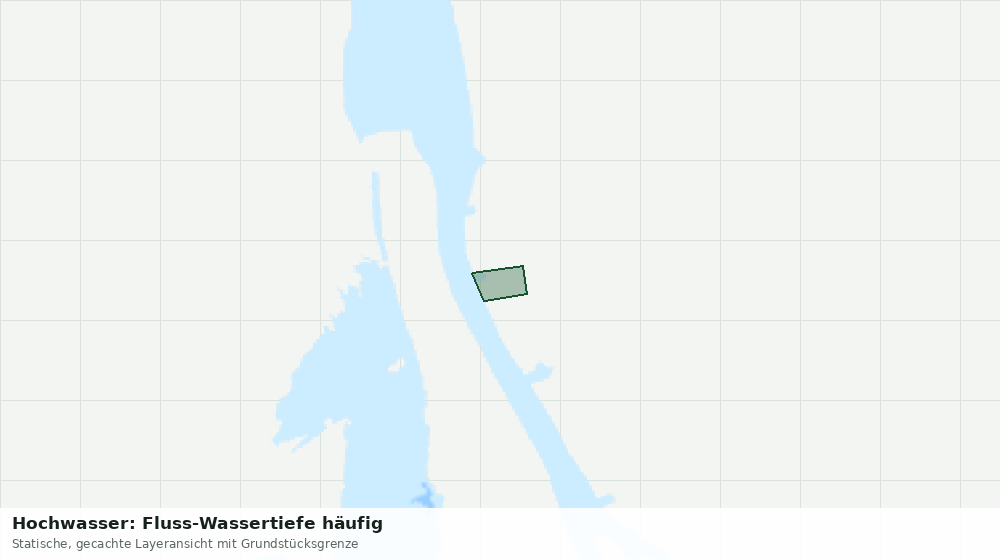 Statische Kartenansicht: Hochwasser: Fluss-Wassertiefe häufig
