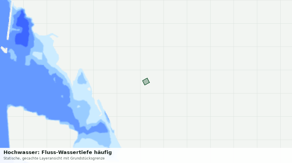Statische Kartenansicht: Hochwasser: Fluss-Wassertiefe häufig