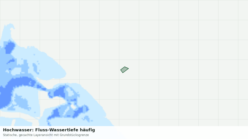 Statische Kartenansicht: Hochwasser: Fluss-Wassertiefe häufig