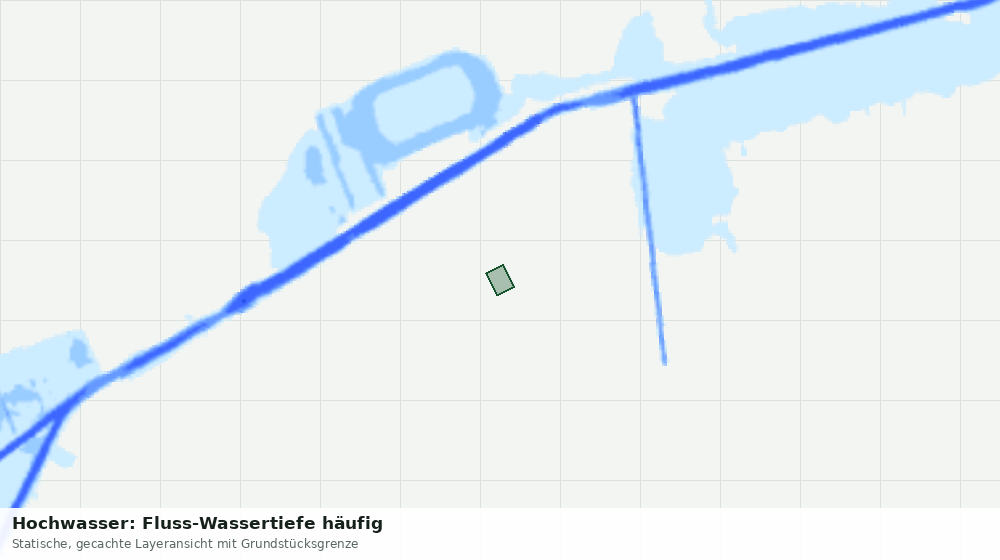 Statische Kartenansicht: Hochwasser: Fluss-Wassertiefe häufig
