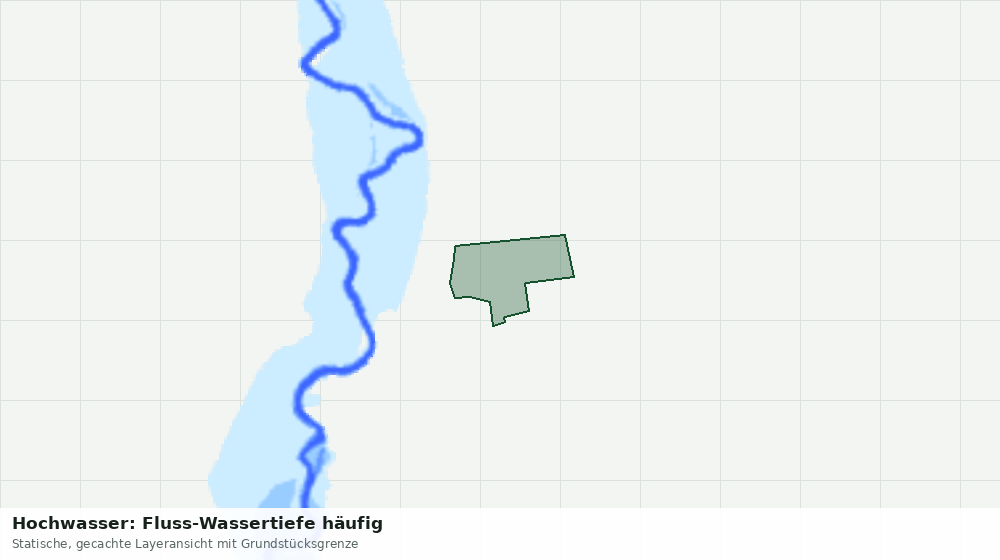 Statische Kartenansicht: Hochwasser: Fluss-Wassertiefe häufig
