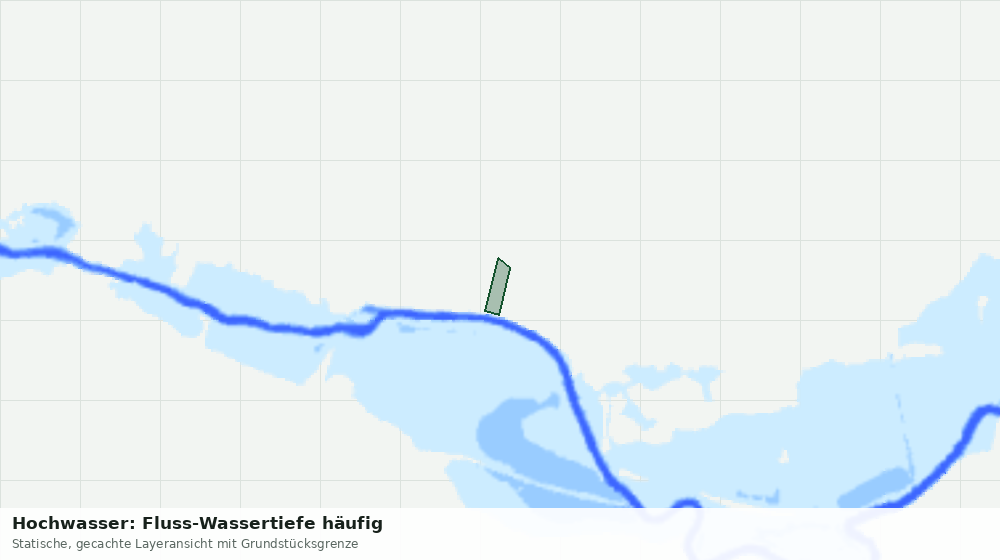 Statische Kartenansicht: Hochwasser: Fluss-Wassertiefe häufig